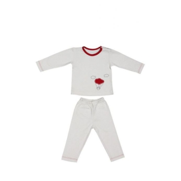 Baby pyjama van biologisch katoen - rode ballon - 18 tot 24 maanden - Zizzz